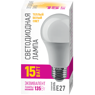 Лампа светодиодная Е27  15Вт 2700К 176-264В груша ОНЛАЙТ PROMO 82 920