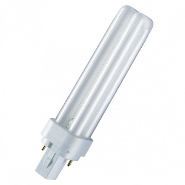 Лампа люминесцентная DULUX D 26W/41-827 G24d-3 2700К мягкий тёплый белый Osram