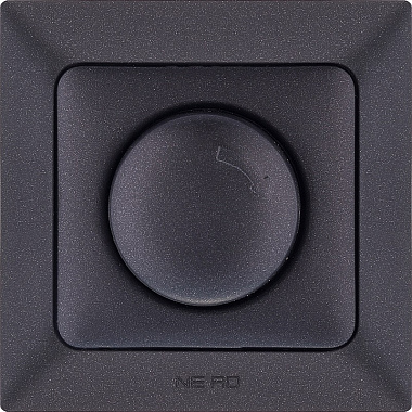 Светорегулятор 1 СП 800Вт поворотный (диммер) Ne-ad Aras черный