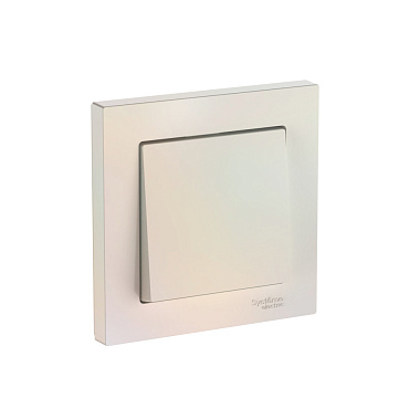 Выключатель 1 СП 10АХ сх.1 безвинт. зажим SE AtlasDesign жемчуг