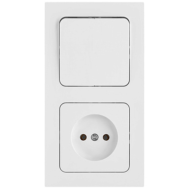 Блок комб. СП (1кл + 1роз) Bylectrica Astrum белый