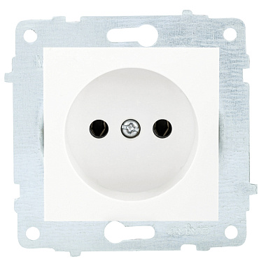 Розетка 1 СП 16А механизм Ovivo белый