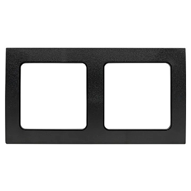 Рамка 2-постовая EKF Стокгольм черная EKF