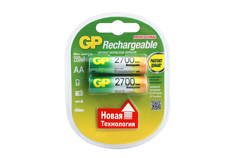 Аккумулятор АА 1.2V 2700mA*ч 2BL GP