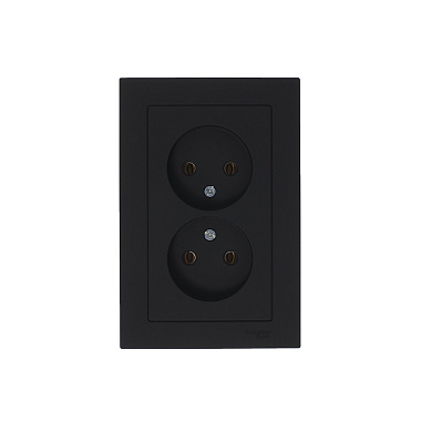 Розетка 2 СП 16А SE AtlasDesign карбон