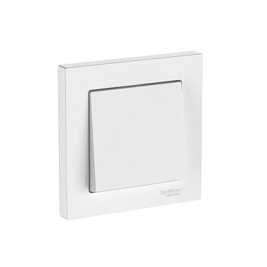 Выключатель 1 СП 10АХ сх.1 безвинт. зажим SE AtlasDesign белый