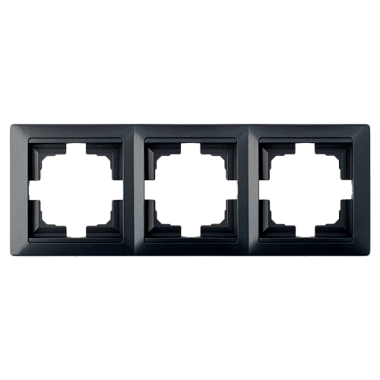 Рамка 3-постовая Bylectrica Стиль графит