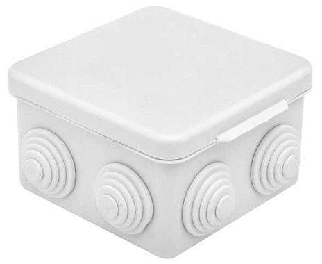 Коробка расп. ОП  80х80х55мм IP54 7 вводов серый Gusi Electric ш/к