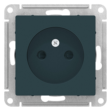 Розетка 1 СП 16А с з/шт механизм SE AtlasDesign изумруд