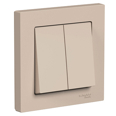 Выключатель 2 СП 10АХ сх.5 безвинт. зажим SE AtlasDesign песочный