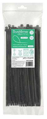 Хомуты черные нейлон 4,8*370 (100 шт) SE