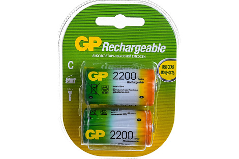 Аккумулятор С 1.2V 2200mA*ч 2BL GP