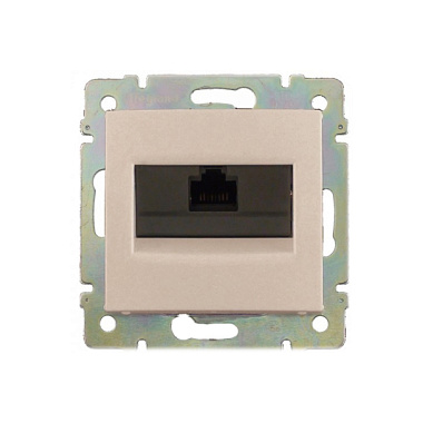 Розетка 1 СП комп. RJ45 кат.6 механизм Legrand Valena слоновая кость