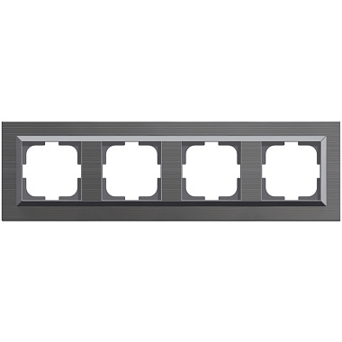 Рамка 4-постовая Ovivo Quantum сталь