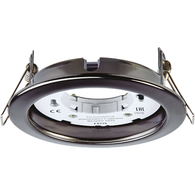 Светильник встраиваемый GX53 круг черный хром Navigator 71 281