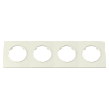 Рамка 4-постовая квадратная Bylectrica Прованс бежевый