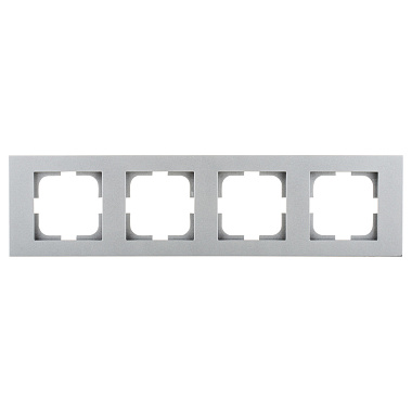 Рамка 4-постовая Ovivo Grano серебро