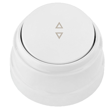 Выключатель 1 ОП 10А проходной Bylectrica Ретро белый