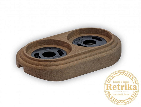 Рамка 2-постовая на бревно 220мм Retrika "Старое дерево"