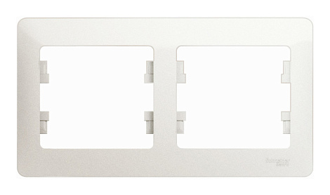 Рамка 2-постовая гориз. SE Glossa перламутр