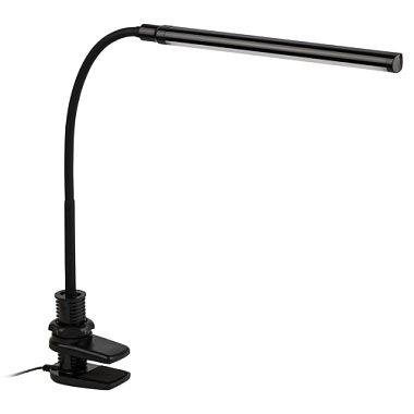 Светильник настольный светодиодный на струбцине черный ЭРА Б0059842