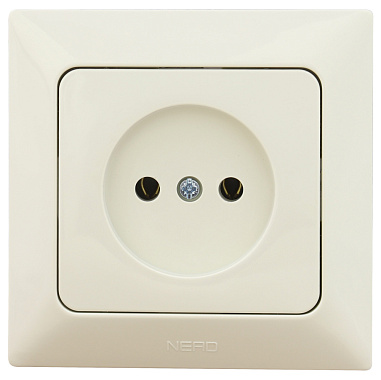 Розетка 1 СП 16А (керамика) Ne-ad Aras крем
