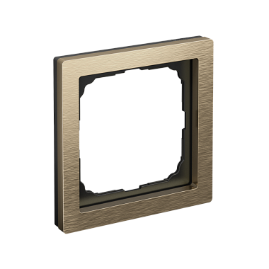 Рамка 1-постовая металл SE ArtGallery Pure латунь