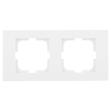 Рамка 2-постовая Ovivo Grano белый