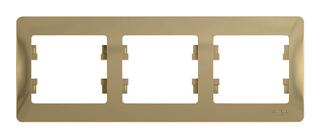 Рамка 3-постовая гориз. SE Glossa титан