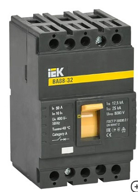 Выключатель автоматический 3P  50А 25kA ВА88-32 IEK