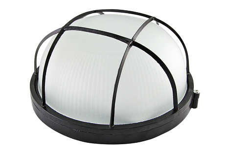 Светильник КБЧ 1*100Вт черный/круг/решетка IP54 НБП 03-100-002 Svet