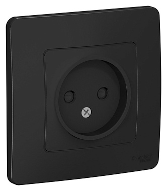Розетка 1 СП 16А с з/шт SE Blanca антрацит