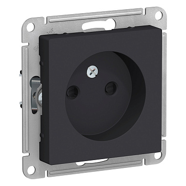 Розетка 1 СП 16А с з/шт механизм SE AtlasDesign карбон