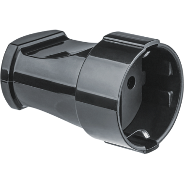 Гнездо штепсельное (розетка переносная) с заземлением 16А 250В черный Navigator 61 715