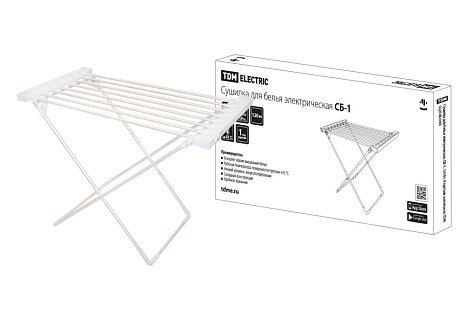 Сушилка для белья электрическая напольная СБ-1 120Вт 8 прутьев TDM
