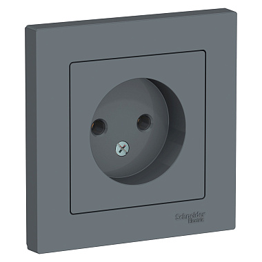 Розетка 1 СП 16А SE AtlasDesign грифель