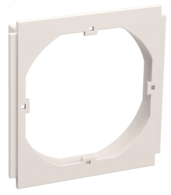 Суппорт для розетки с креп.60х60мм для кабель-канала с крышкой 75мм IEK Праймер белый