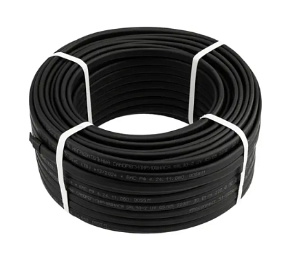 Кабель греющий саморегулирующийся с УФ-защитой SRL30-2 UV, неэкранированный, 30Вт/м, 0,9мм2/55м PROconnect