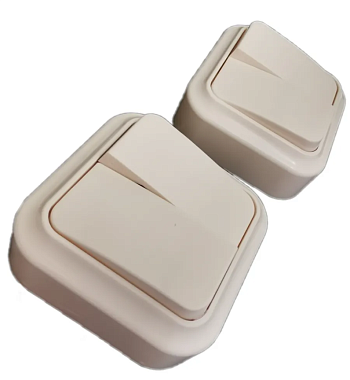 Выключатель 2 ОП Пралеска слон.кость "БелТИЗ"