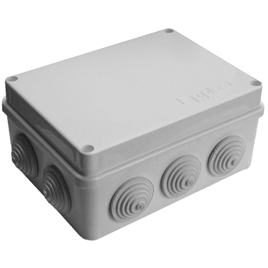 Коробка расп. ОП 150х110х70мм IP54 10 вводов (10 гермовводов) крышка на винтах серый E.p.plast