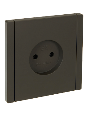 Розетка 1 СП 10А IEK FP318 Forte&Piano серый