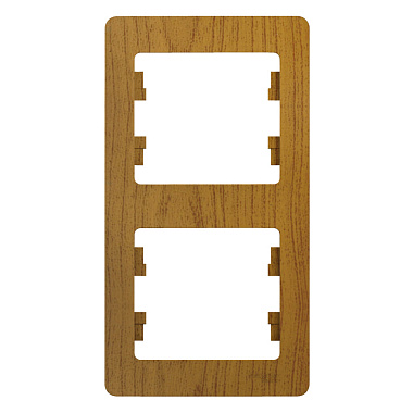 Рамка 2-постовая вертикальная SE Glossa дуб