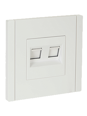 Розетка 1 СП комп. RJ45+RJ45 кат.5е IEK FP233 Forte&Piano белый