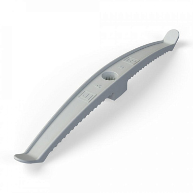 Держатель кабеля двусторонний для прямого монтажа серый Промрукав