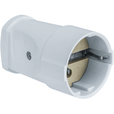 Гнездо штепсельное (розетка переносная) с заземлением 16А 250В белый Navigator 61 366