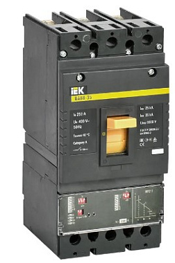 Выключатель автоматический 3P 250А 35kA с электр. расц. MP 211 ВА88-35 IEK