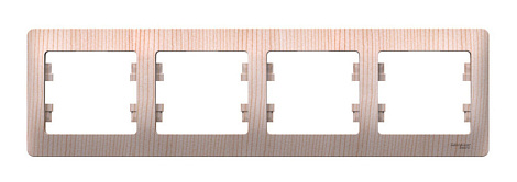 Рамка 4-постовая гориз. SE Glossa сосна