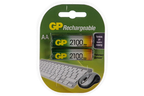 Аккумулятор АА 1.2V 2100mA*ч 2BL GP
