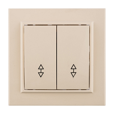 Выключатель 2 СП 10А проходной EKF Минск бежевый