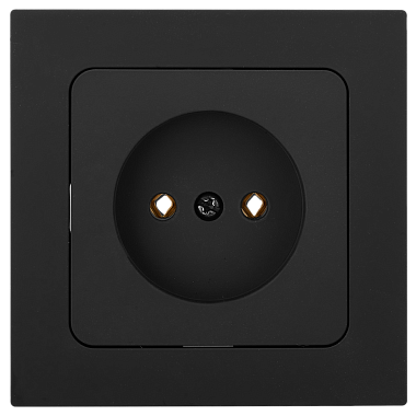 Розетка 1 СП 16А Bylectrica Astrum карбон